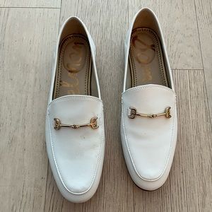 Sam Edelman white loafers